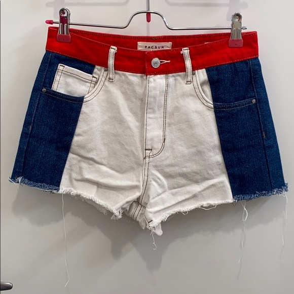 pacsun color block shorts